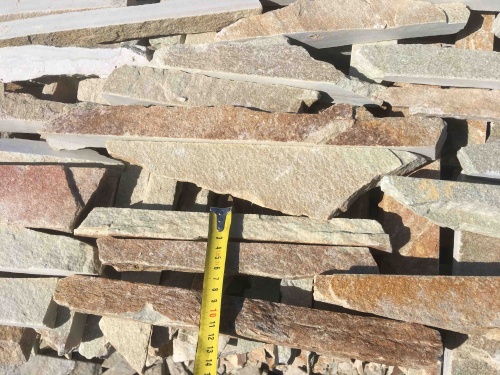 Горбушка златолит золотистый для облицовки купить в Керчи