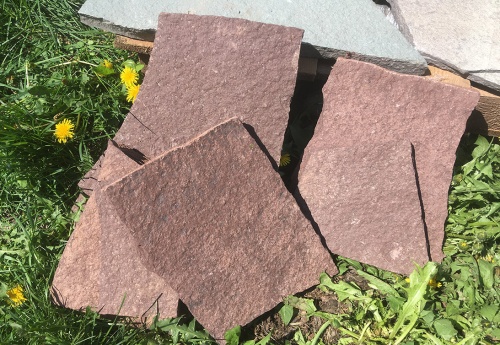 Плитняк лемезит бордовый для цоколя 1,5-2 см купить в Керчи