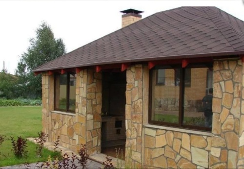 Плитняк златолит жёлтый для фасада 1,5-3 см купить в Керчи